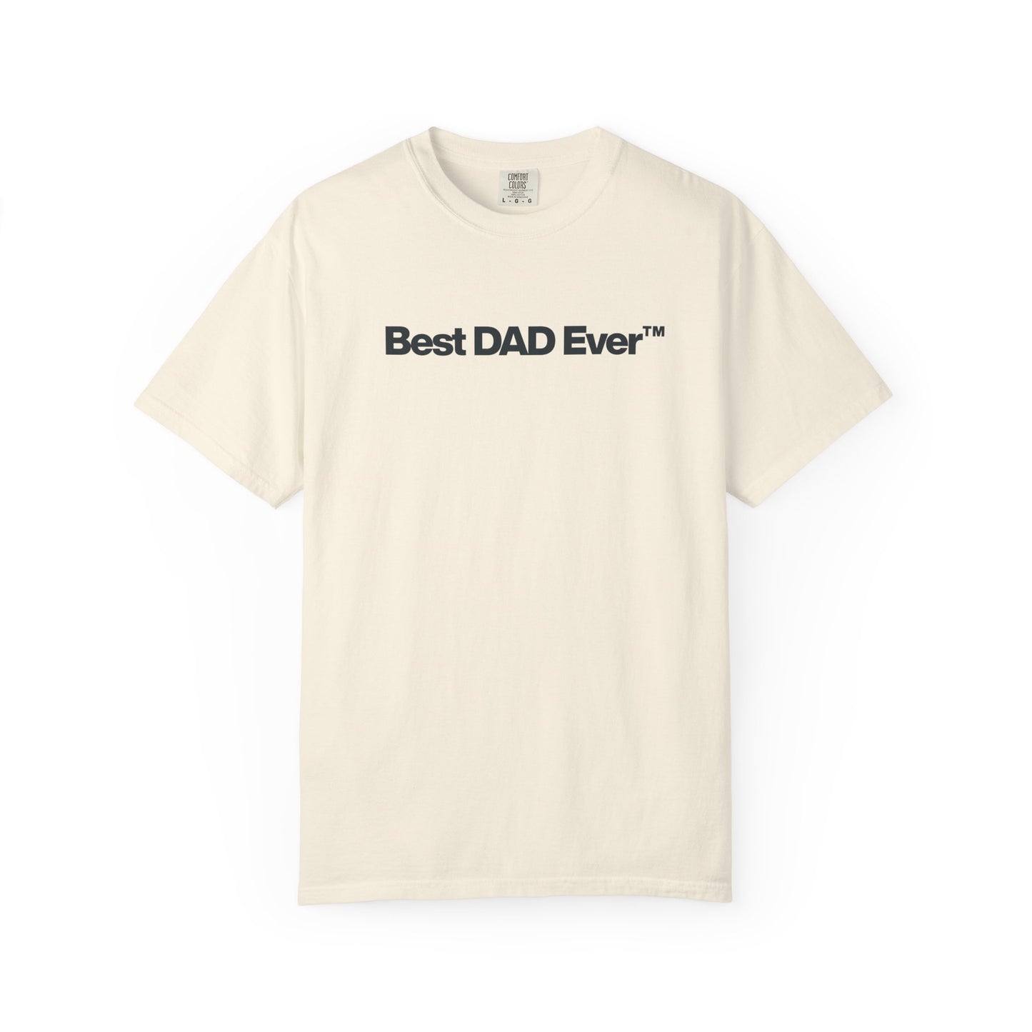 Best Dad Ever™ Shirt, Minimalist Dad Graphic Tee, Father’s Day Gift for Dad, Vintage Comfort Colors Shirt