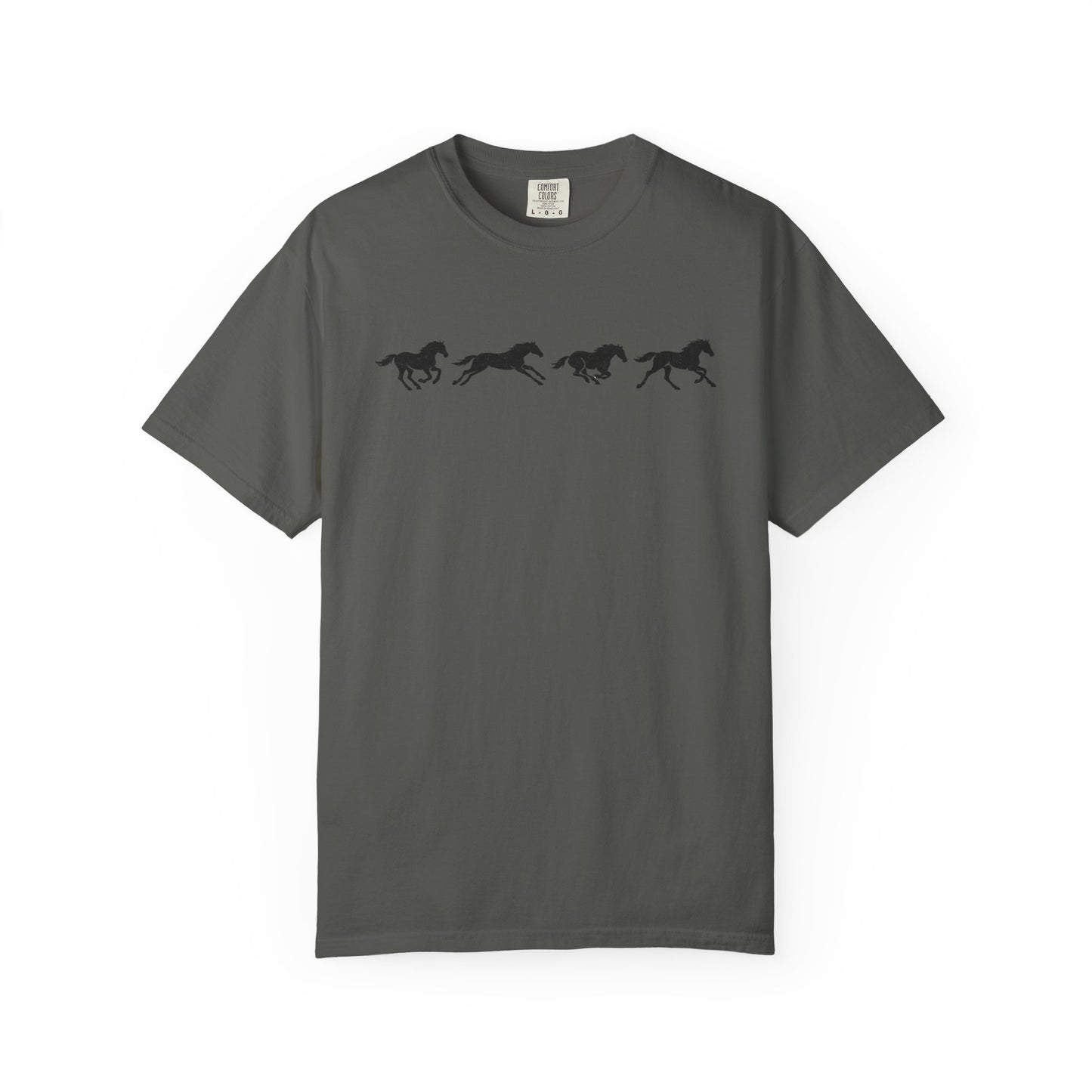 Running Horses Vintage Western Graphic Tee