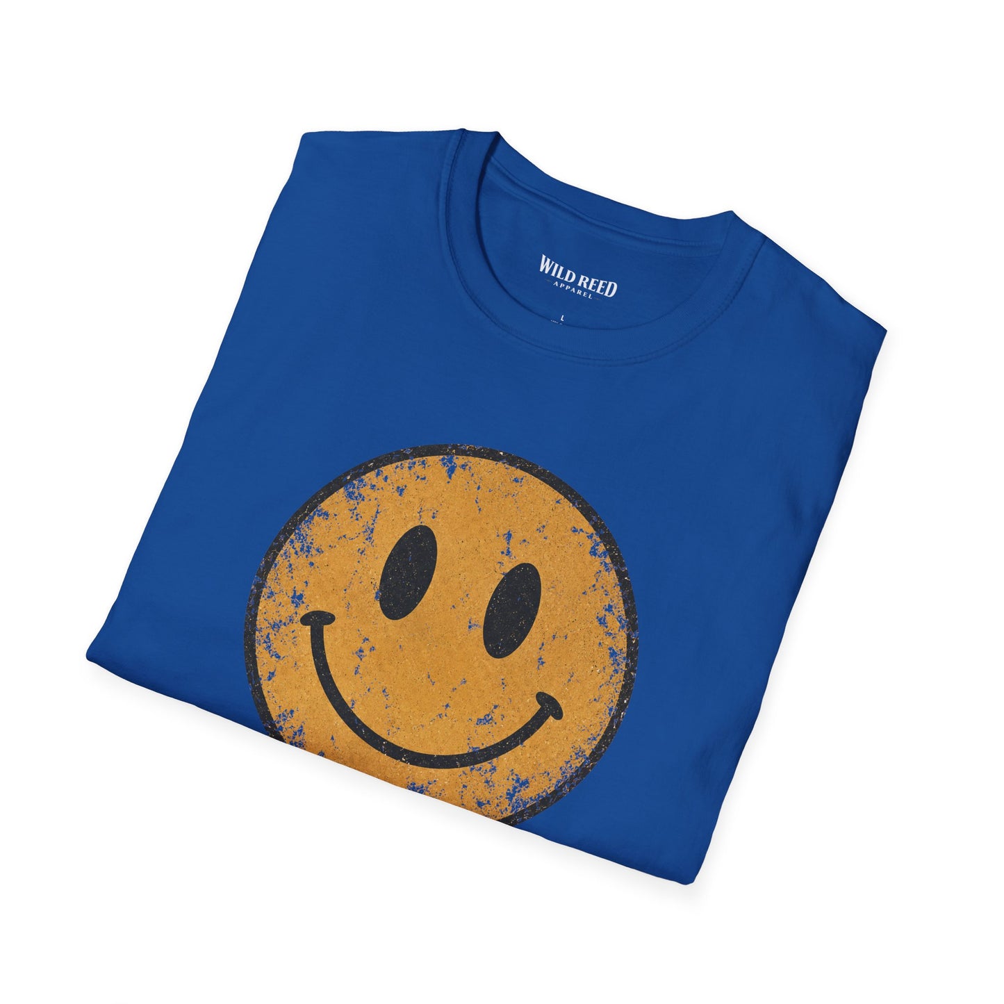 Vintage Distressed Smiley Face Graphic Tee | Retro Happy Face Shirt | Western Boho Aesthetic T-Shirt