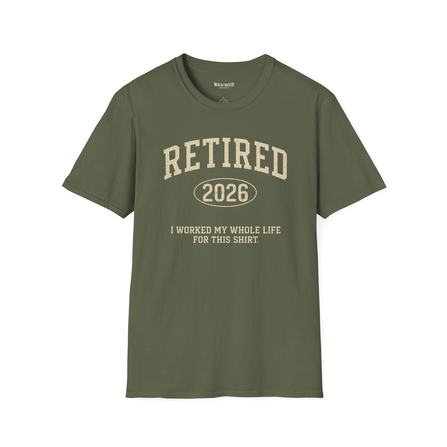 Retired Year Shirt, Personalized Retirement Gift, Funny Retirement Shirt, I Worked My Whole Life for This Shirt, Custom Year Tee