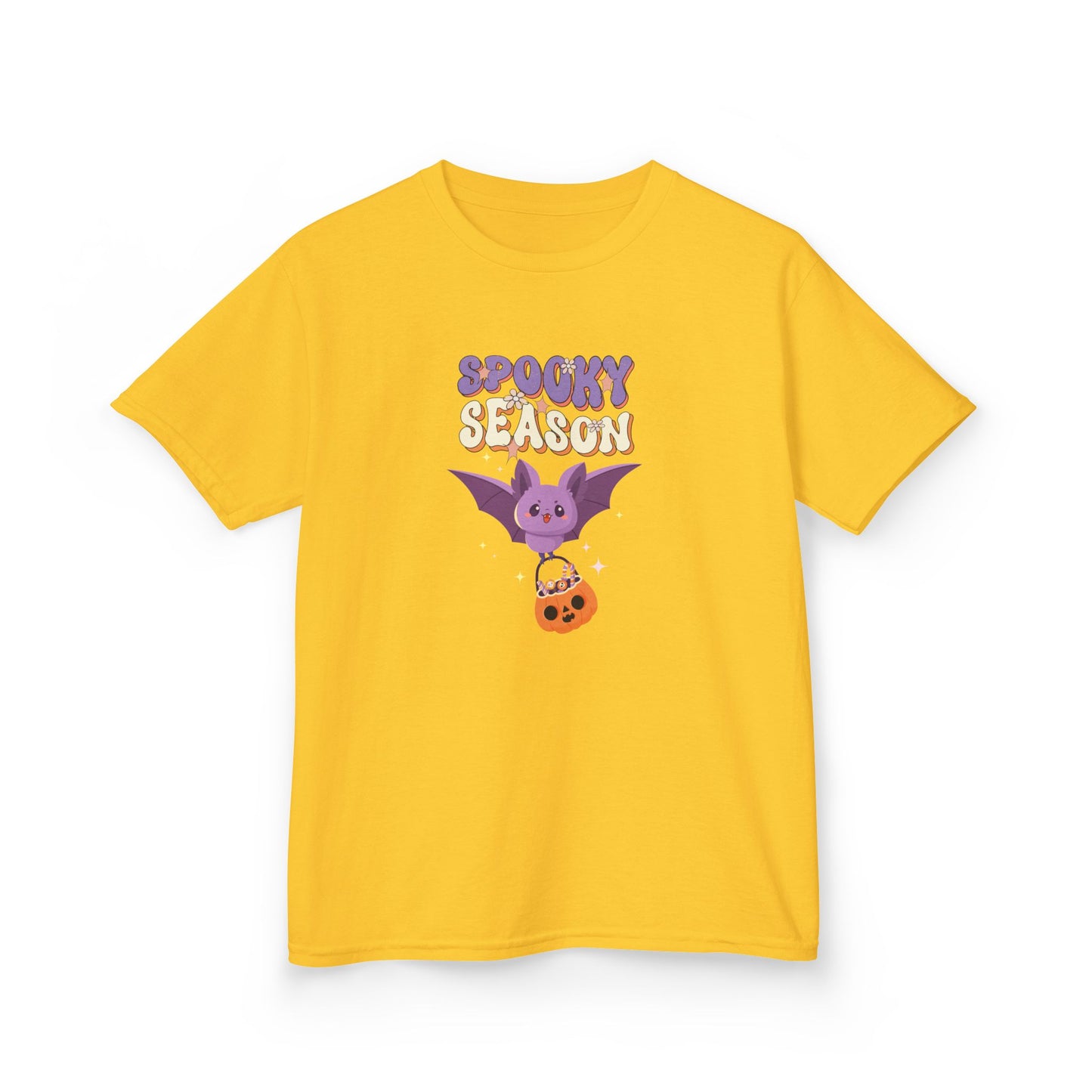Spooky Season Bat Kids T-Shirt | Cute Halloween Youth Graphic Tee for Boys & Girls