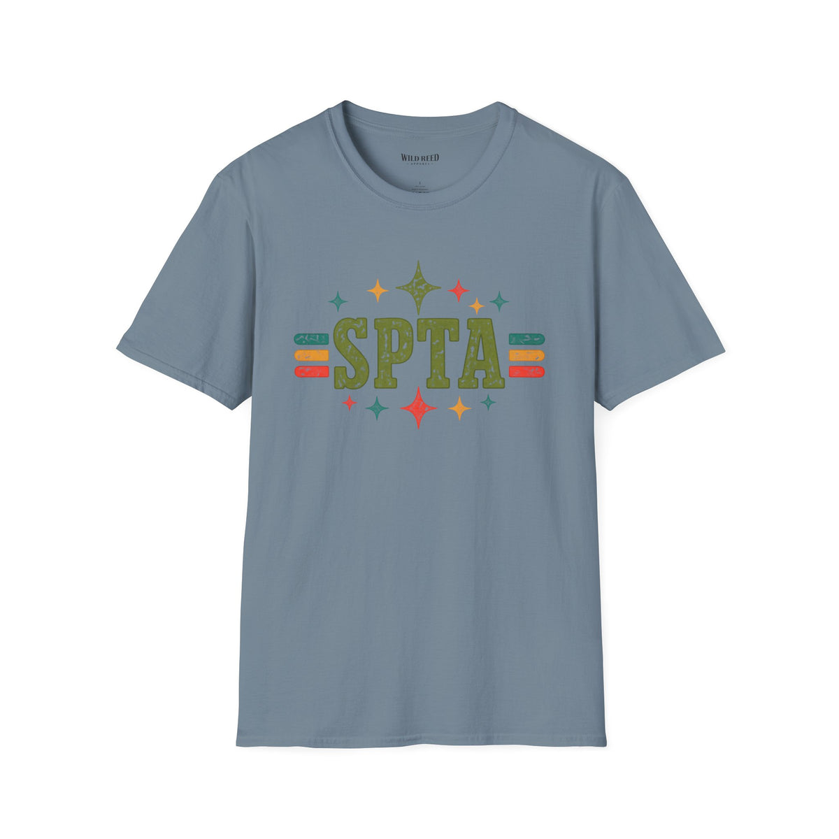 SPTA Retro Collegiate Graphic Tee | School Support Staff Shirt