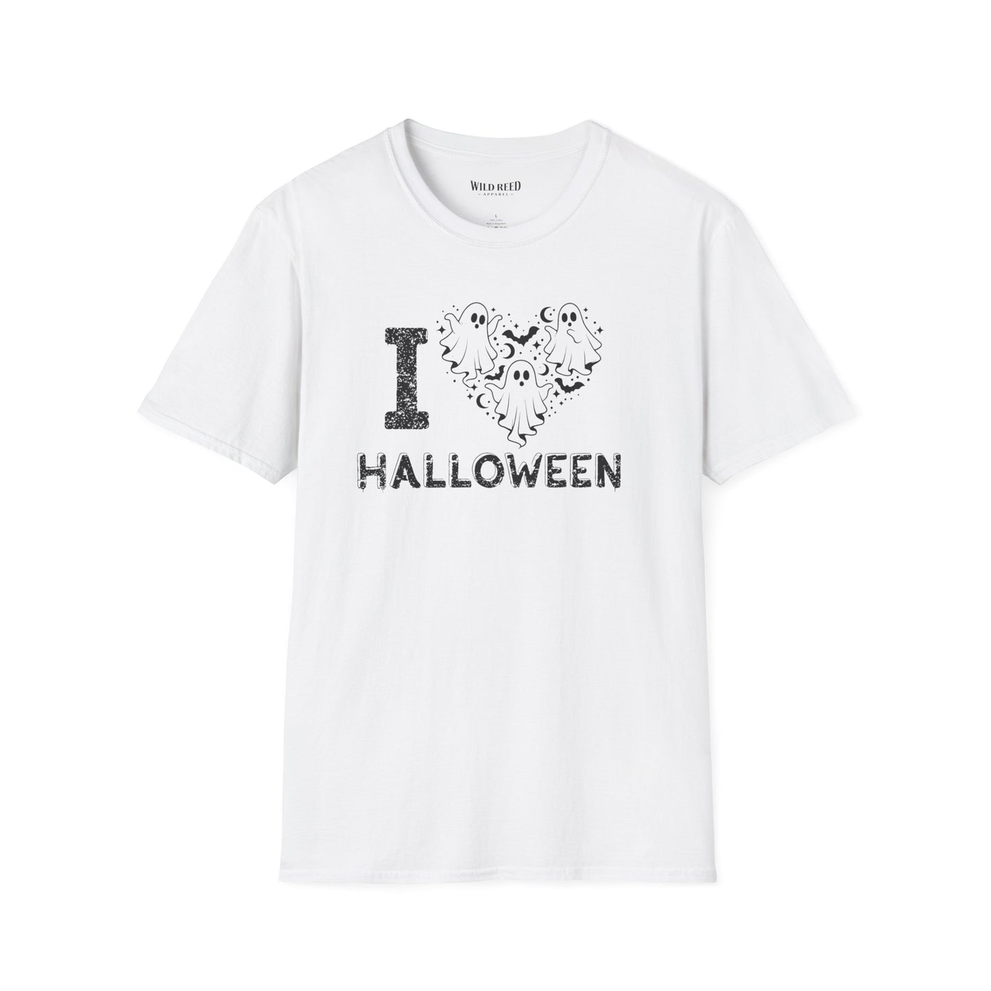 I Love Halloween Ghost Heart T-Shirt