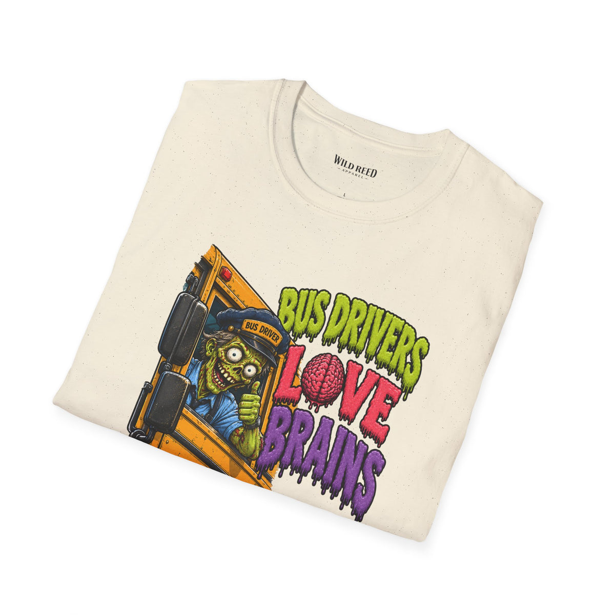 Bus Drivers Love Brains Shirt | Funny Halloween Bus Driver Tee