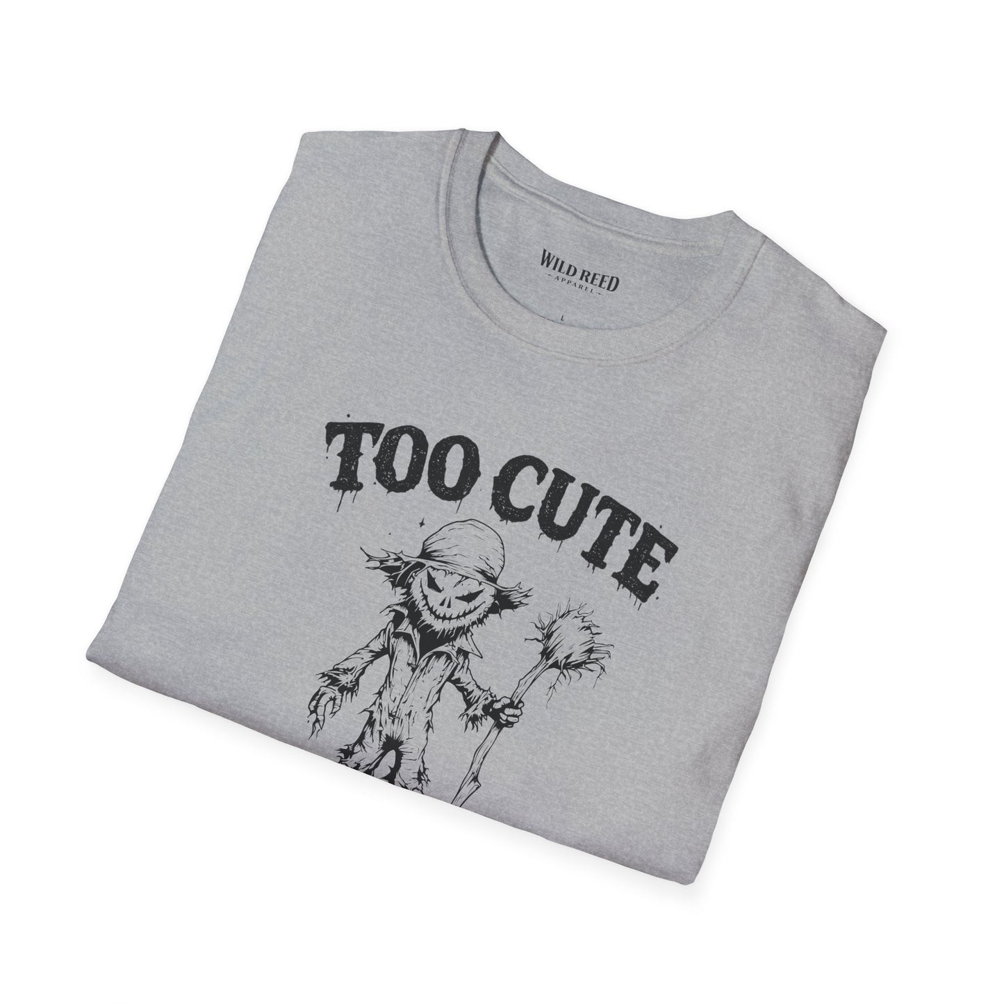 Too Cute to Be Spooked Scarecrow Halloween T-Shirt
