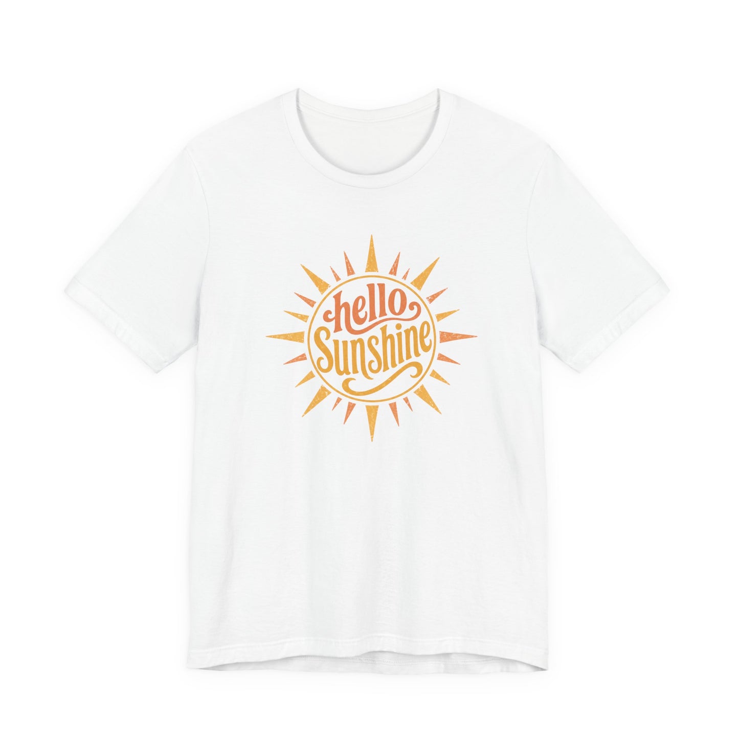 Hello Sunshine Retro Graphic Tee | Bella Canvas Summer Shirt | Vintage Sunshine Shirt | Cute Vacation Tee | Wild Reed Apparel