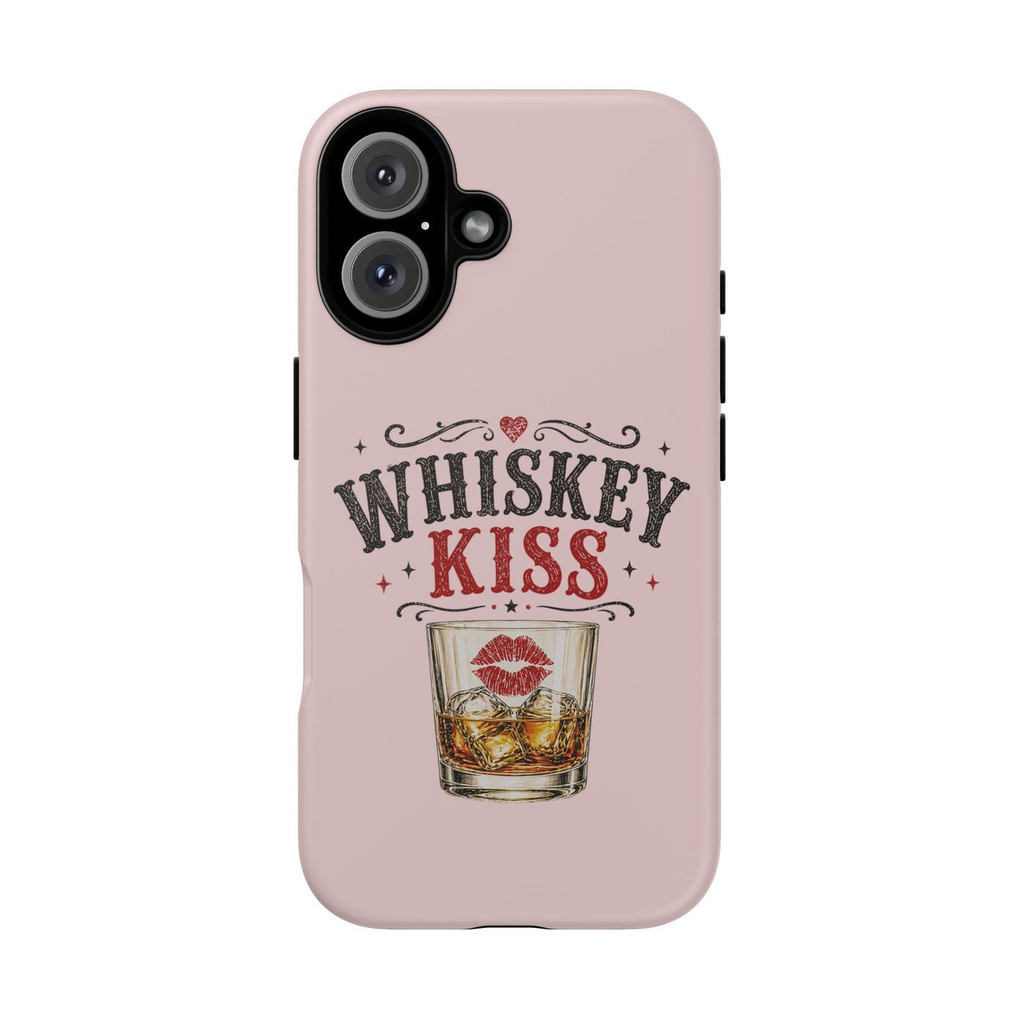 Whiskey Kiss Phone Case, Western Cowgirl Phone Case, Country Girl iPhone & Samsung Case, Cute Whiskey Lover Gift, Matte or Glossy