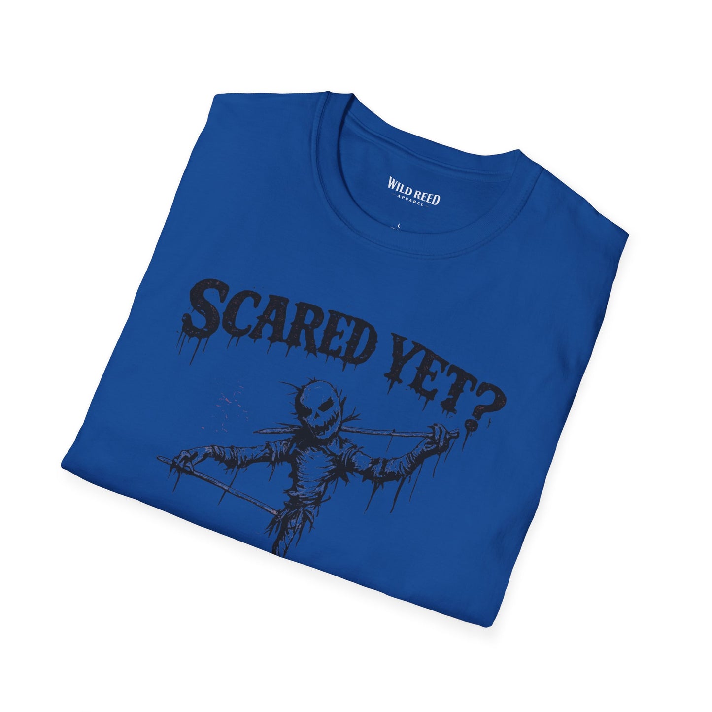 Scared Yet Creepy Scarecrow Halloween T-Shirt