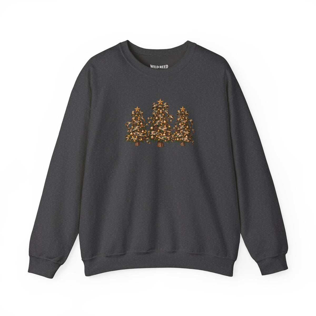 Camo Christmas Trees Sweatshirt | Rustic Holiday Crewneck
