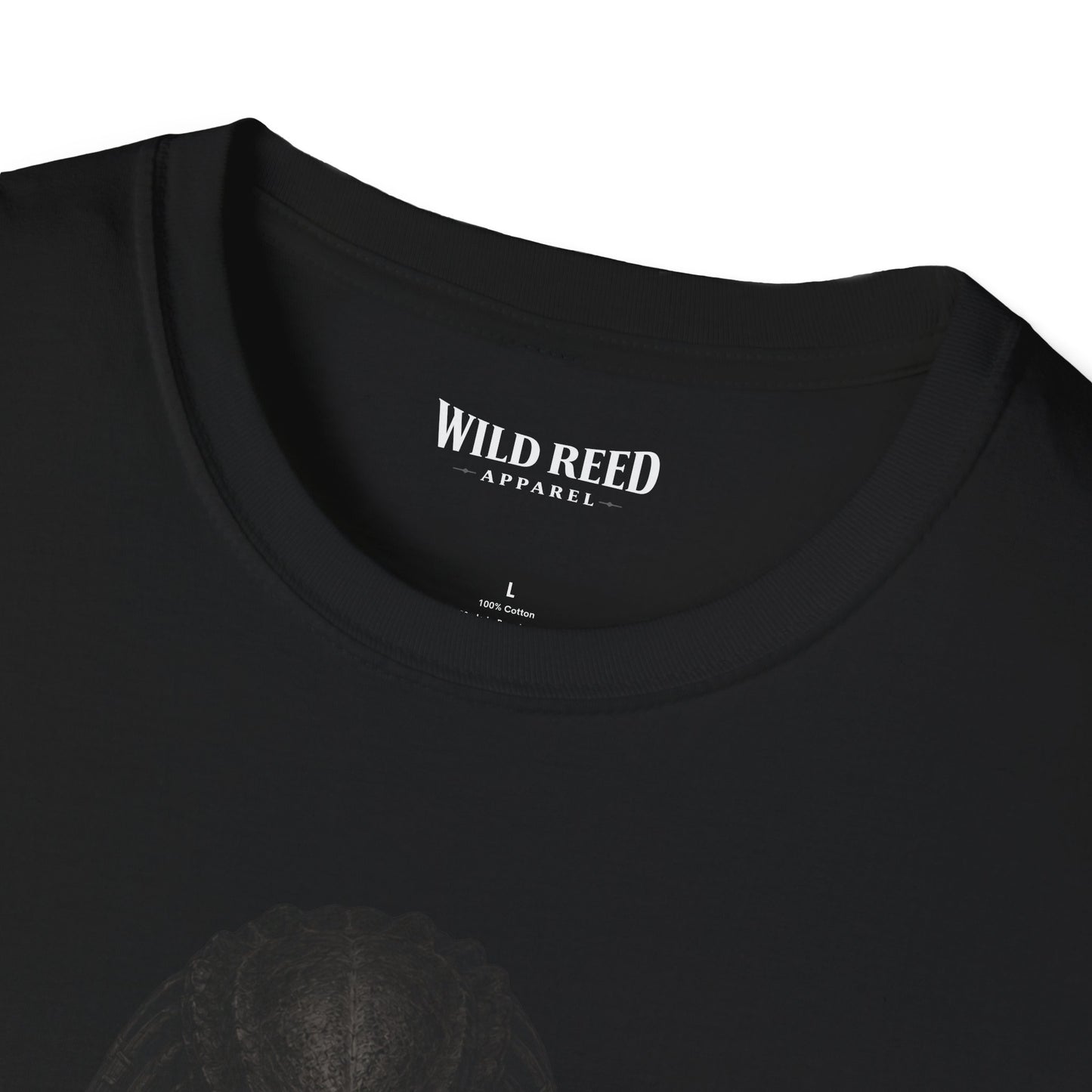Alien Hunter Heart Hands Stealth Black-on-Black Graphic Tee