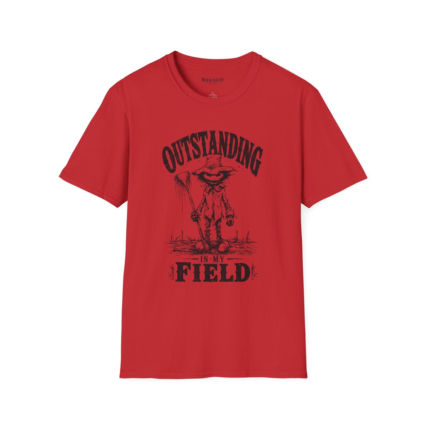 Outstanding in My Field Scarecrow Halloween T-Shirt