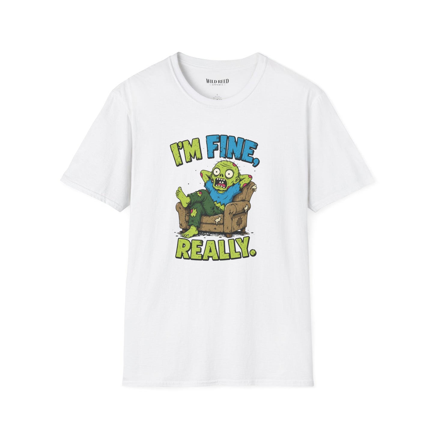 I’m Fine Really Funny Zombie Graphic Tee